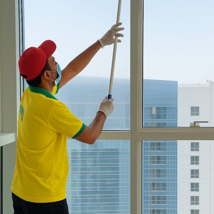 commercial window cleaning in Abu Dhabi