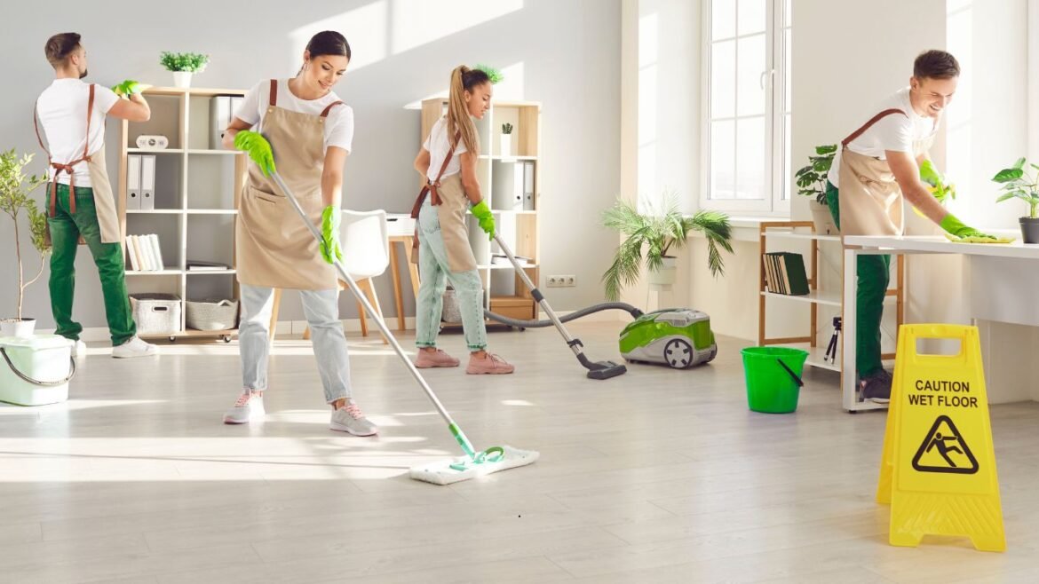 Hifi Cleaning Services team providing professional event cleaning in Al Reem Island