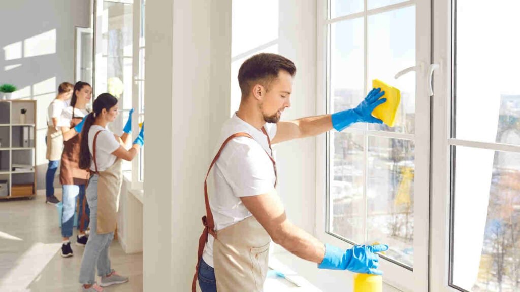 Hifi Cleaning Services team performing monthly home cleaning service