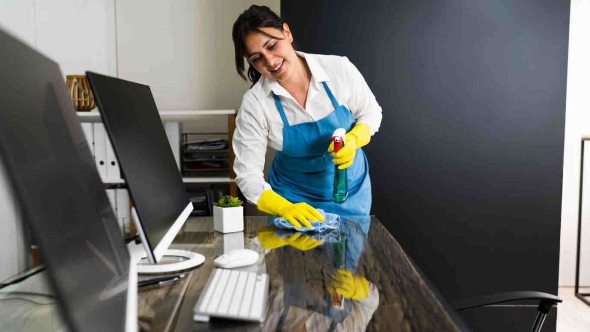 Office cleaning company cleaning corporate offices in Abu Dhabi