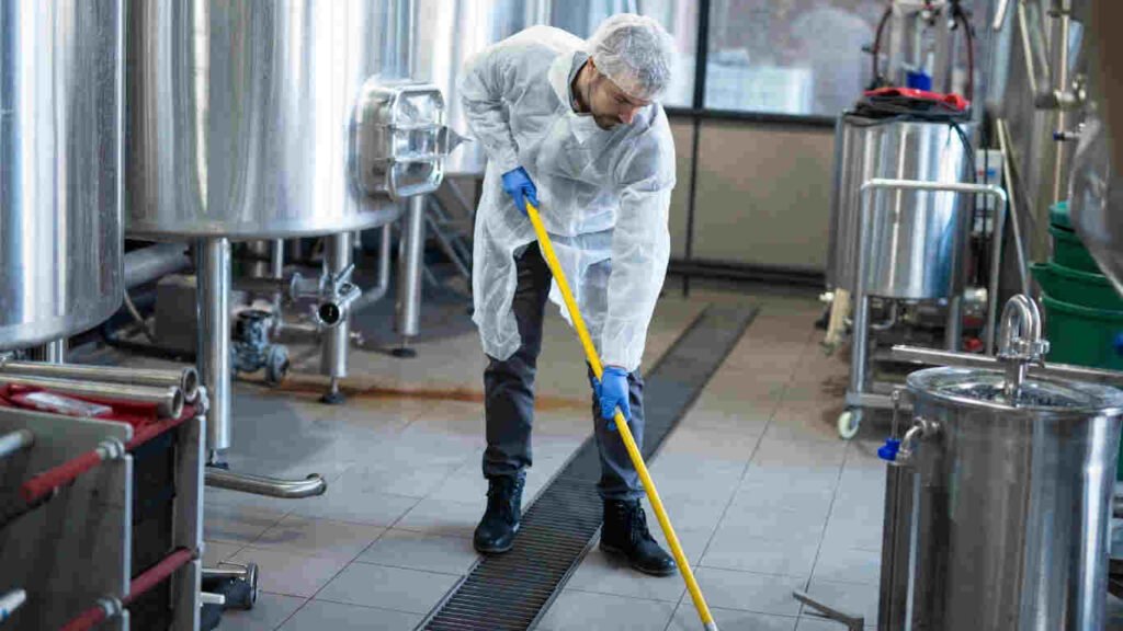 Professional warehouse deep cleaning service ensuring safety and hygiene