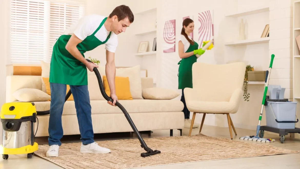 Professional home cleaning services in Abu Dhabi for villa interiors