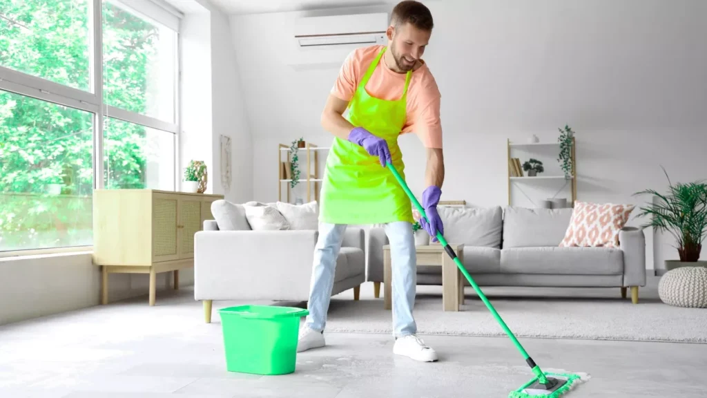 Deep cleaning by villa cleaning company in Abu Dhabi