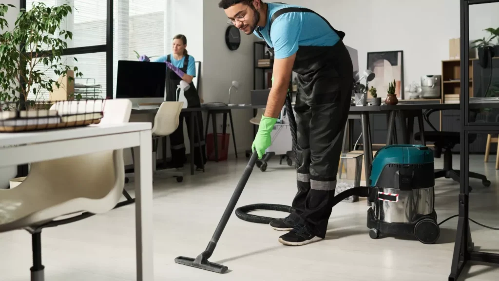 Modern office maintained with deep cleaning office services