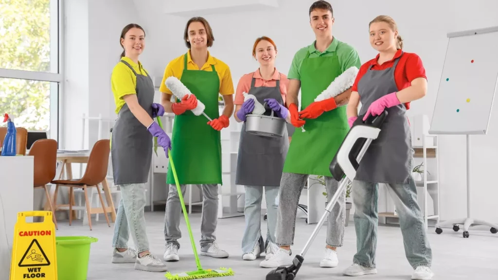 Professional office deep cleaning service in Madinat Riyadh workplace