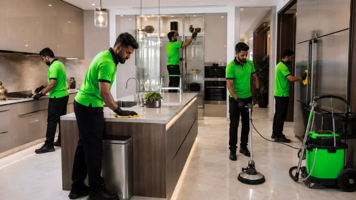 Deep cleaning villa service in Abu Dhabi by professional cleaners