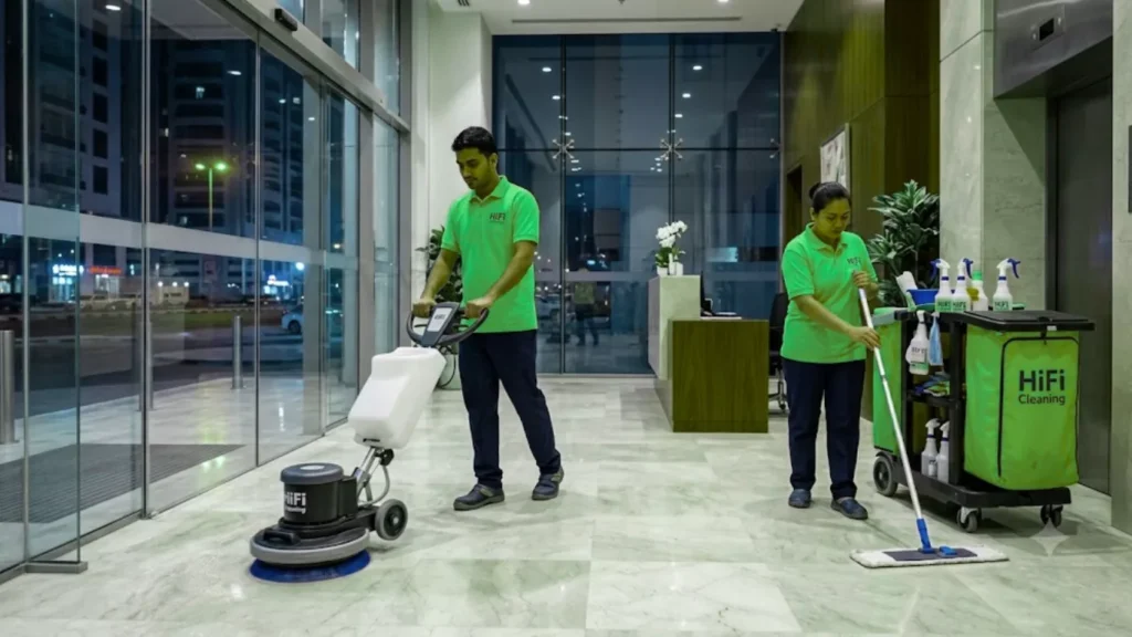 Deep cleaning villa services for kitchens and bathrooms in Abu Dhabi