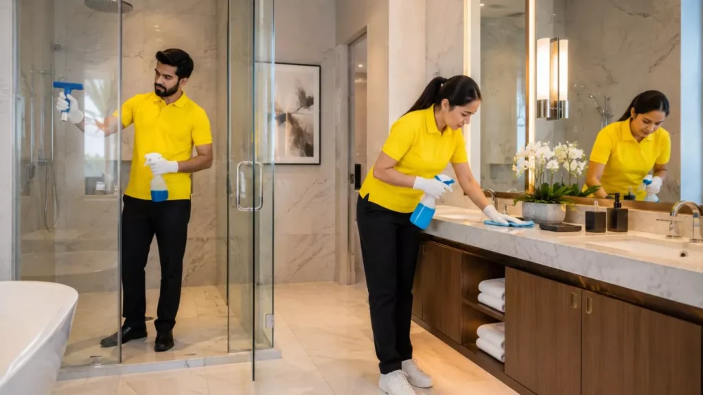 move out deep cleaning for villa in Abu Dhabi