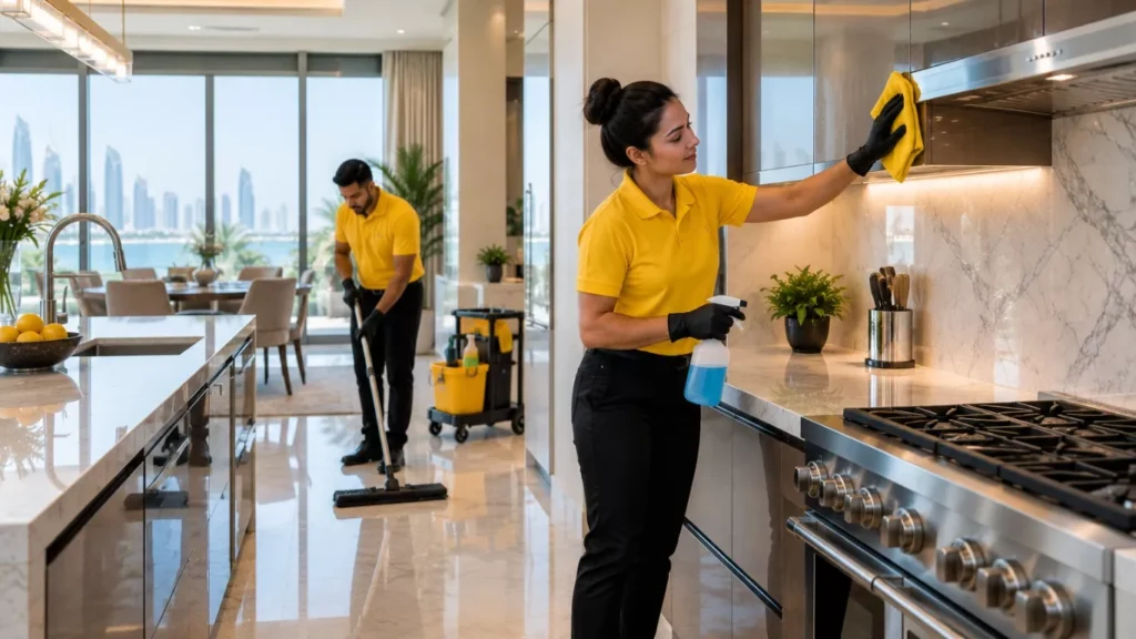 professional villa deep clean in Abu Dhabi