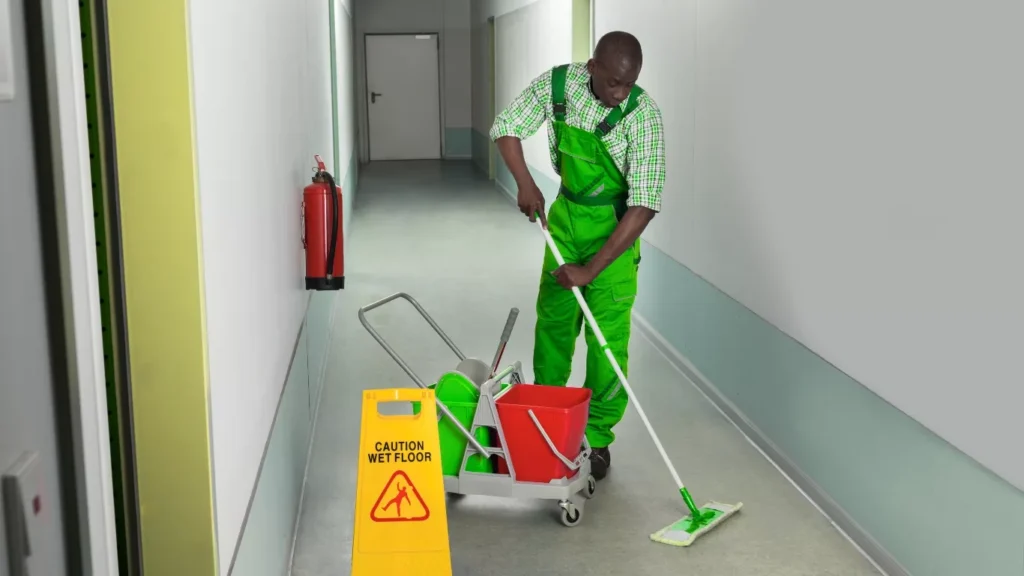 office building floor cleaning in Abu Dhabi