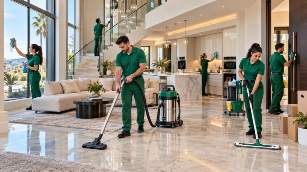 Move in move out cleaning for villas in Abu Dhabi