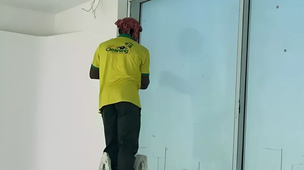 Professional post construction deep cleaning service for villas