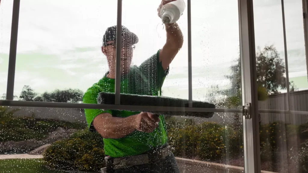 Professional high rise window cleaning services for commercial buildings